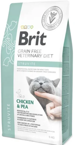 Brit Veterinary Diet Struvite Chicken&Pea Sucha Karma dla kota op. 5kg