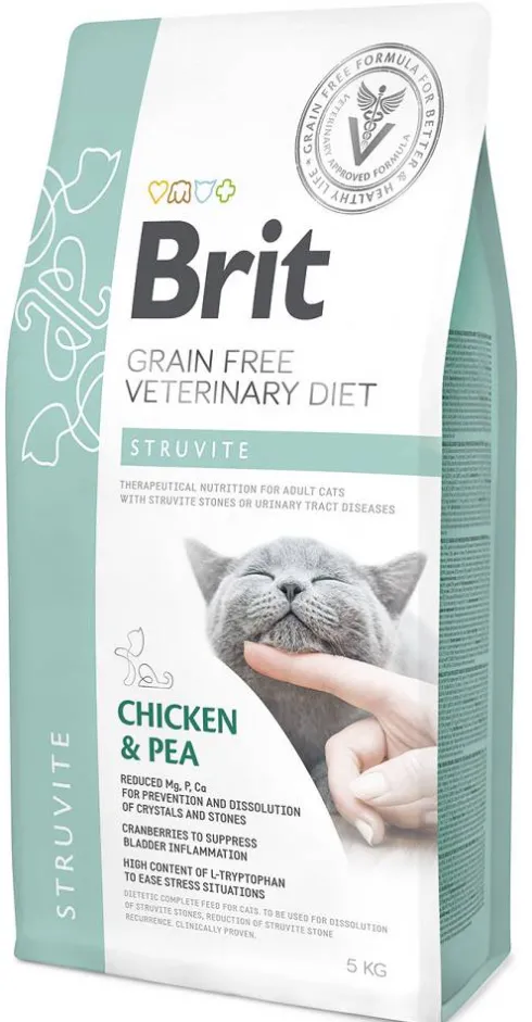 Brit Veterinary Diet Struvite Chicken&Pea Sucha Karma dla kota op. 5kg