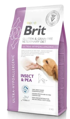 Brit Veterinary Diet Ultra-Hypoallergenic Insect&Pea Sucha Karma dla psa op. 2kg