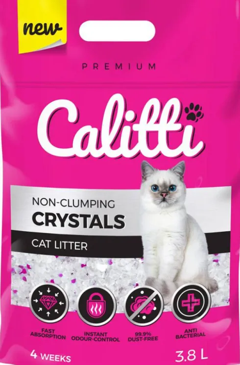 Calitti Crystal Żwirek silikonowy bezzapachowy dla kota poj. 3.8l