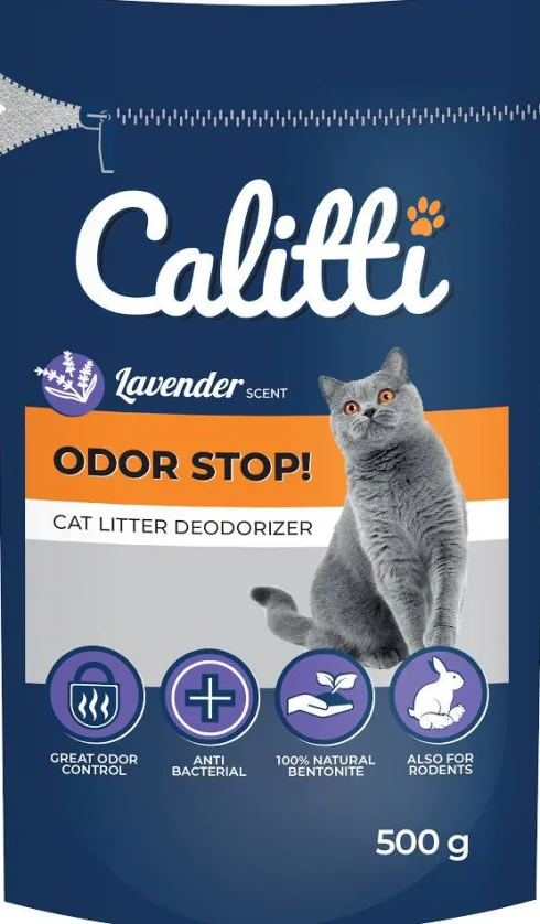 Calitti Odor Stop! Neutralizator zapachów Lawenda dla kota op. 500g