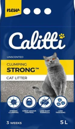 Calitti Strong Żwirek bentonitowy bezzapachowy dla kota poj. 5l