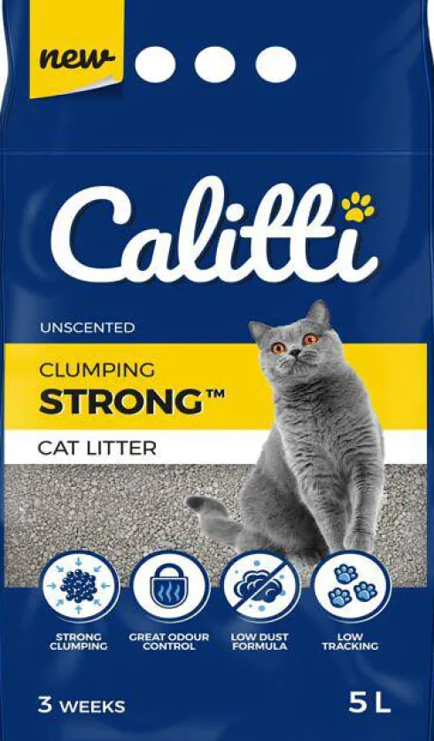 Calitti Strong Żwirek bentonitowy bezzapachowy dla kota poj. 5l