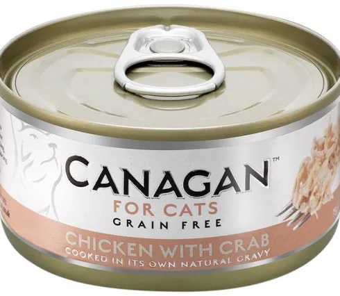 Canagan For Cats Chicken with Crab Mokra Karma dla kota op. 75g Pakiet 12szt.