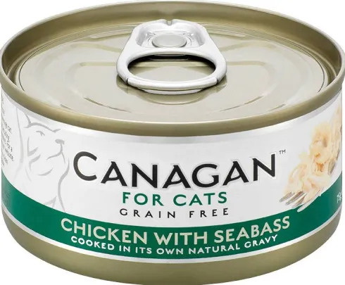 Canagan For Cats Chicken with Seabass Mokra Karma dla kota op. 75g Pakiet 12szt.