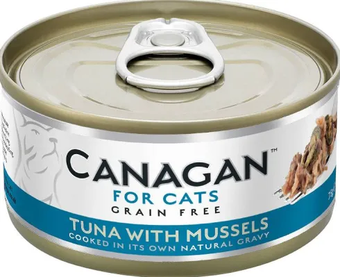 Canagan For Cats Tuna with Mussels Mokra Karma dla kota op. 75g Pakiet 12szt.