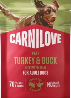 Carnilove Adult Turkey&Duck Pate Mokra Karma dla psa op. 300g SASZETKA