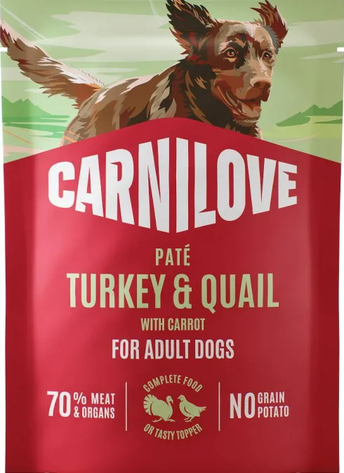 Carnilove Adult Turkey&Quail Pate Mokra Karma dla psa op. 300g SASZETKA