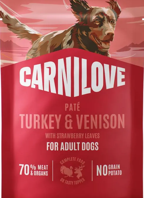 Carnilove Adult Turkey&Venison Pate Mokra Karma dla psa op. 300g SASZETKA