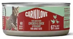 Carnilove Cat Adult Chicken&Duck&Pheasant Pate Mokra Karma dla kota op. 100g Pakiet 12szt.