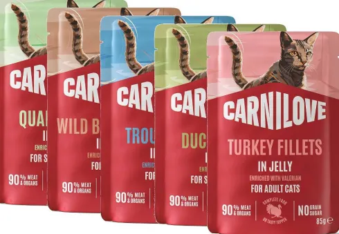 Carnilove Cat Adult Pakiet degustacyjny in Gravy/Jelly Mokra Karma dla kota op. 5x85g