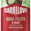 Carnilove Cat Adult Sterilised Quail Fillets in Gravy Mokra Karma dla kota op. 85g