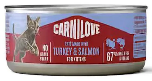 Carnilove Cat Kitten Turkey&Salmon Pate Mokra Karma dla kociąt op. 100g