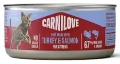 Carnilove Cat Kitten Turkey&Salmon Pate Mokra Karma dla kociąt op. 100g Pakiet 12szt.