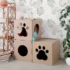 Carton+ Pets Zabawka kartonowa Fun Park Ball z piórkami dla kota WYPRZEDAŻ