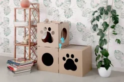 Carton+ Pets Zabawka kartonowa Fun Park Ball z piórkami dla kota WYPRZEDAŻ
