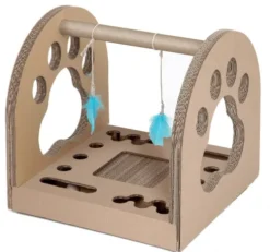 Carton+ Pets Zabawka kartonowa Fun Park Ball z piórkami dla kota WYPRZEDAŻ
