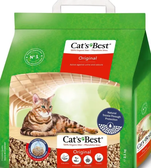 Cat's Best Żwirek drzewny Original (Eco Plus) dla kota op. 2.1kg (5l)