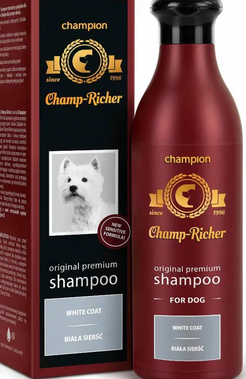 Champ-Richer Profesjonalny Szampon do białej sierści dla psa poj. 250ml