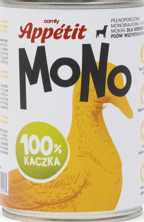 Comfy Appetit Mono Kaczka Mokra karma dla psa 400g Pakiet 6szt.