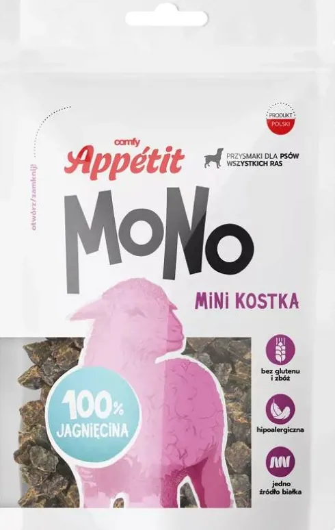 Comfy Appetit Mono Mini Kostka Jagnięcina Przysmak dla psa op. 80g