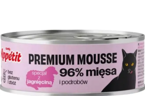 Comfy Appetit Premium Mousse z Jagnięciną Mokra karma dla kota 85g WYPRZEDAŻ