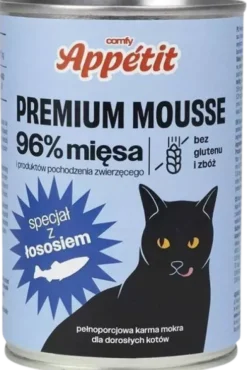 Comfy Appetit Premium Mousse z Łososiem Mokra karma dla kota 400g WYPRZEDAŻ