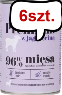 Comfy Appetit Premium z Jagnięciną Mokra karma dla psa 400g Pakiet 6szt.