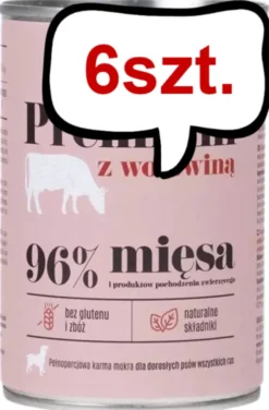 Comfy Appetit Premium z Wołowiną Mokra karma dla psa 400g Pakiet 6szt. WYPRZEDAŻ