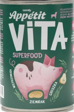 Comfy Appetit Vita Wieprzowina Mokra karma dla psa 400g WYPRZEDAŻ