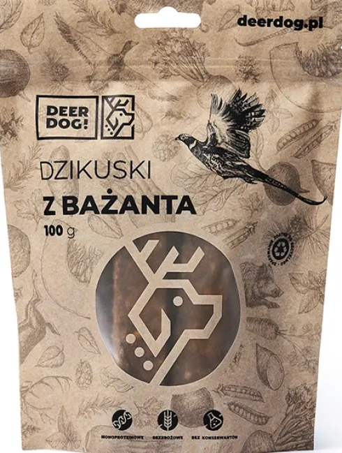 Deer Dog Dzikuski z Bażanta przekąska dla psa op. 100g