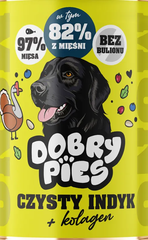 Dobry Pies Monoprotein Adult Czysty indyk Mokra karma dla psa op. 400g