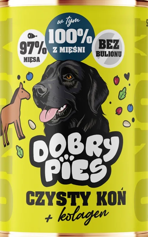Dobry Pies Monoprotein Adult Czysty koń Mokra karma dla psa op. 400g