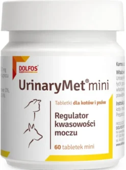 Dolfos Preparat na drogi moczowe UrinaryMet MINI dla psa i kota op. 60 tabletek