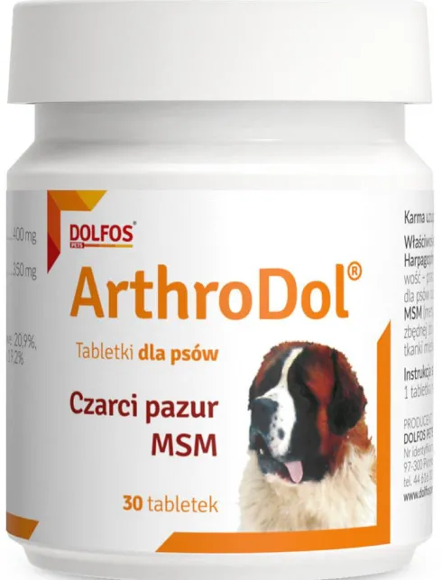 Dolfos Preparat na stawy ArthroDol dla psa op. 30 tabletek