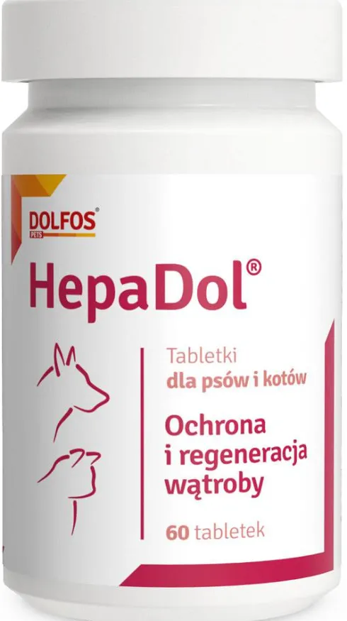 Dolfos Preparat na wątrobę HepaDol dla psa i kota op. 60 tabletek