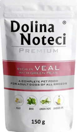 Dolina Noteci Premium Adult Cielęcina z Groszkiem Mokra Karma dla psa op. 150g