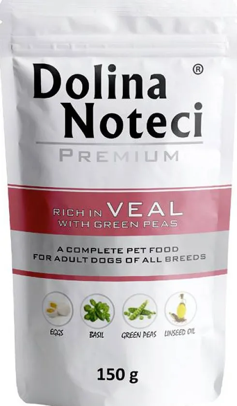 Dolina Noteci Premium Adult Cielęcina z Groszkiem Mokra Karma dla psa op. 150g