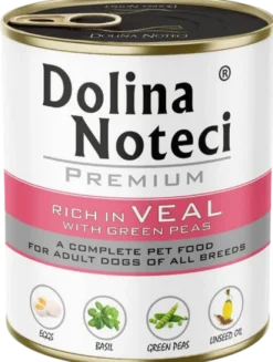 Dolina Noteci Premium Adult Cielęcina z Groszkiem Mokra Karma dla psa op. 800g