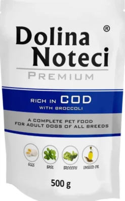 Dolina Noteci Premium Adult Dorsz z Brokułami Mokra Karma dla psa op. 10x500g