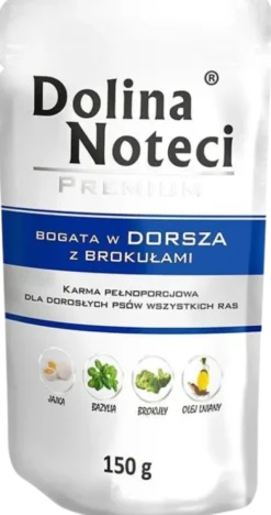 Dolina Noteci Premium Adult Dorsz z Brokułami Mokra Karma dla psa op. 150g