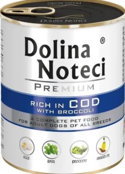 Dolina Noteci Premium Adult Dorsz z Brokułami Mokra Karma dla psa op. 800g Pakiet 12szt.