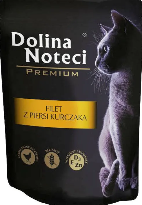 Dolina Noteci Premium Adult Filet z piersi kurczaka Mokra Karma dla kota op. 10x85g