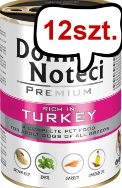 Dolina Noteci Premium Adult Indyk Mokra Karma dla psa op. 400g Pakiet 12szt.