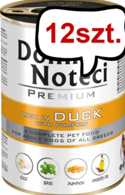Dolina Noteci Premium Adult Kaczka z Dynią Mokra Karma dla psa op. 400g Pakiet 12szt.