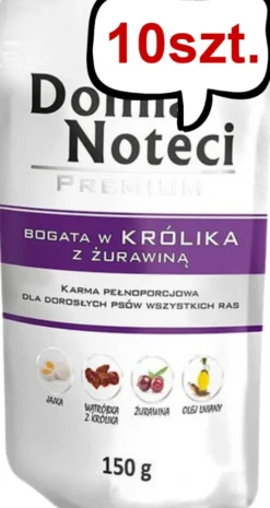 Dolina Noteci Premium Adult Królik z Żurawiną Mokra Karma dla psa op. 10x150g
