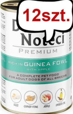 Dolina Noteci Premium Adult Perliczka z Jabłkiem Mokra Karma dla psa op. 400g Pakiet 12szt.