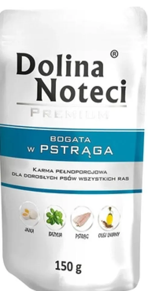 Dolina Noteci Premium Adult Pstrąg Mokra Karma dla psa op. 10x150g