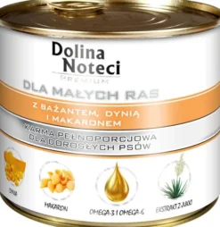 Dolina Noteci Premium Adult Small Bażant z dynią i makaronem Mokra Karma dla psa op. 185g