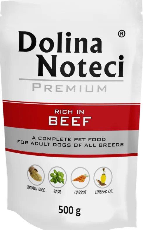 Dolina Noteci Premium Adult Wołowina Mokra Karma dla psa op. 500g